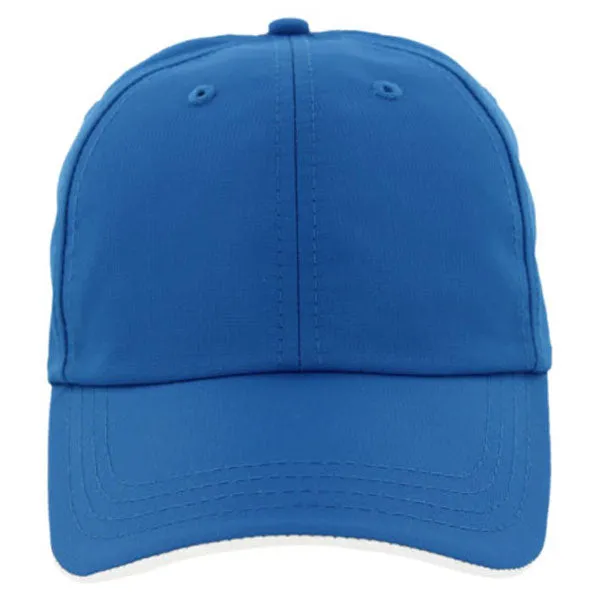 AHEAD Cobalt/White Textured Poly Solid Cap