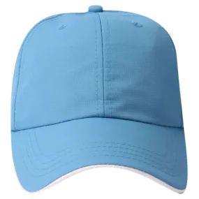 AHEAD Surf/White Textured Poly Solid Cap