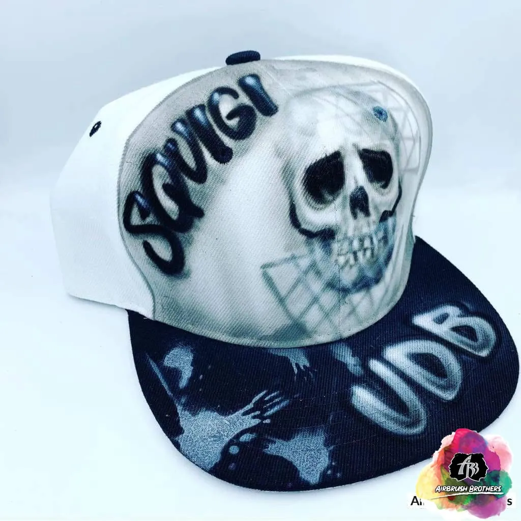 Airbrush Skull Hat Design