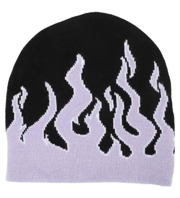 Beanie - Kuromi Flame Skull