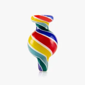 Bubble Carb Cap Multi-Color Spiral