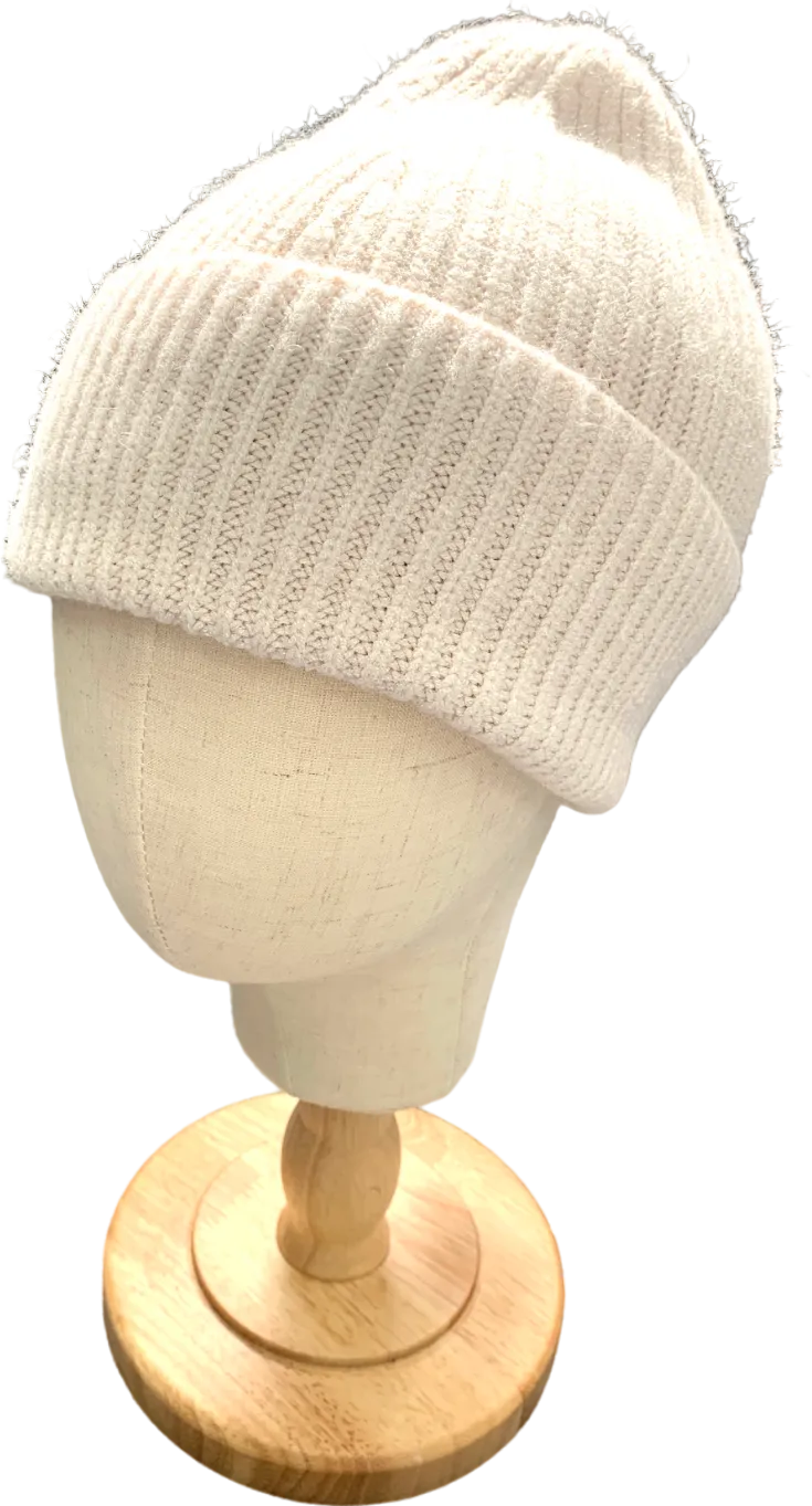 Charli Cream Beanie Hat One Size