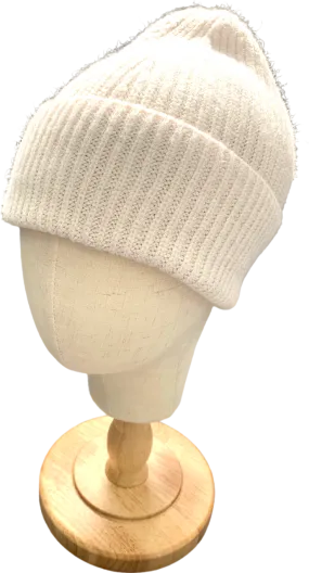 Charli Cream Beanie Hat One Size