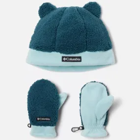 Columbia Night Wave/Aqua Haze Rugged Ridge Toddler Beanie and Mittens