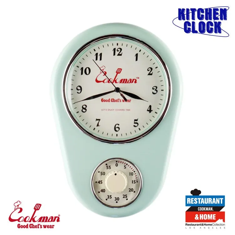 Cookman Kitchen Clock - Mint