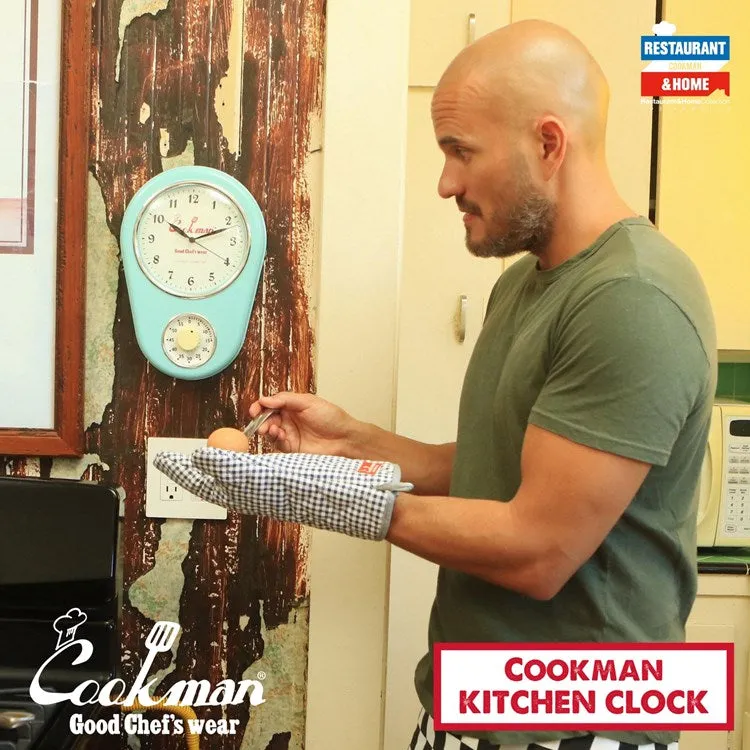 Cookman Kitchen Clock - Mint