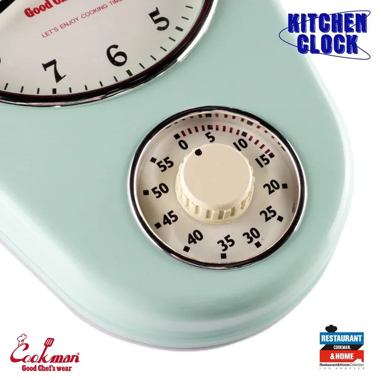 Cookman Kitchen Clock - Mint