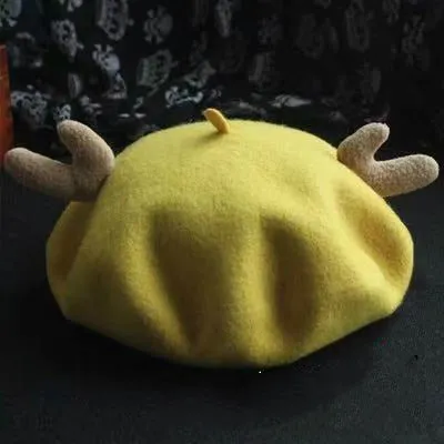 CUTE ANTLER CHRISTMAS BERET BY51011