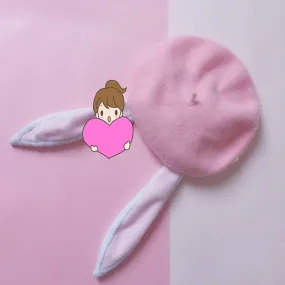 CUTE BUNNY EARS BERET HAT BY51001