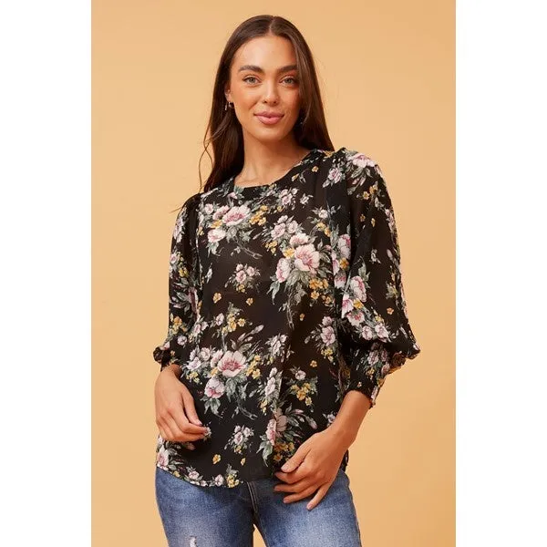 ELEGANT FLORAL BLOUSE