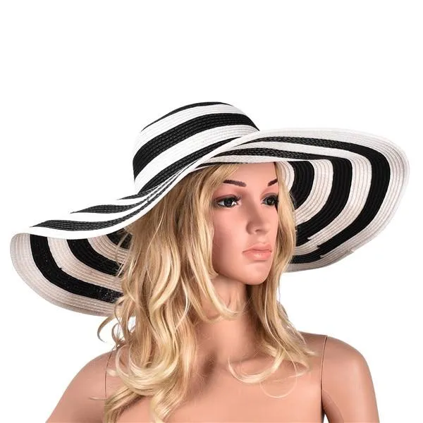 Extra Large Wide Brim Floppy Straw Sun Hat