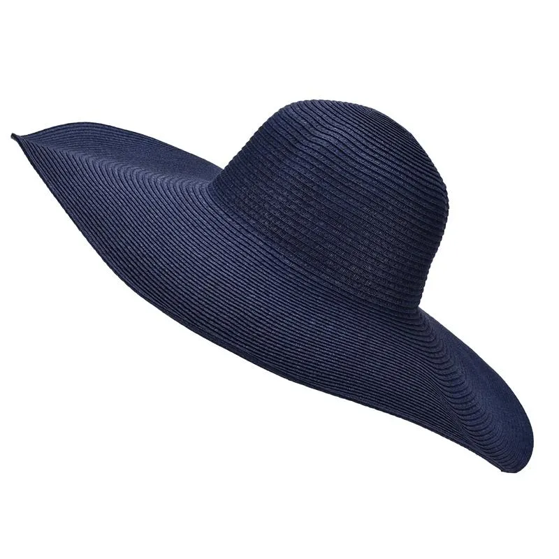 Extra Large Wide Brim Floppy Straw Sun Hat