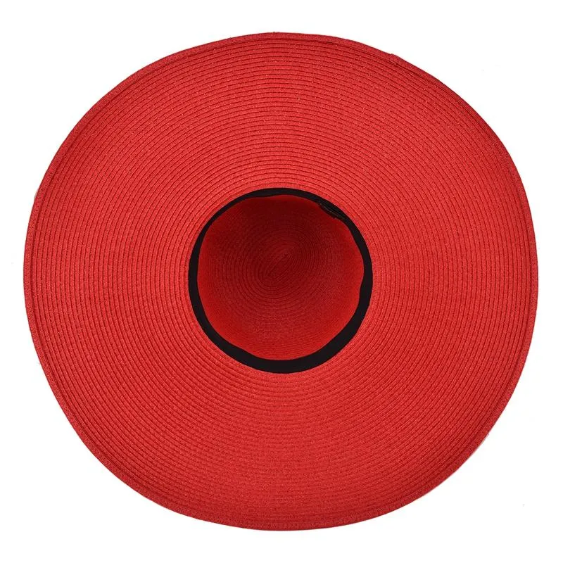 Extra Large Wide Brim Floppy Straw Sun Hat