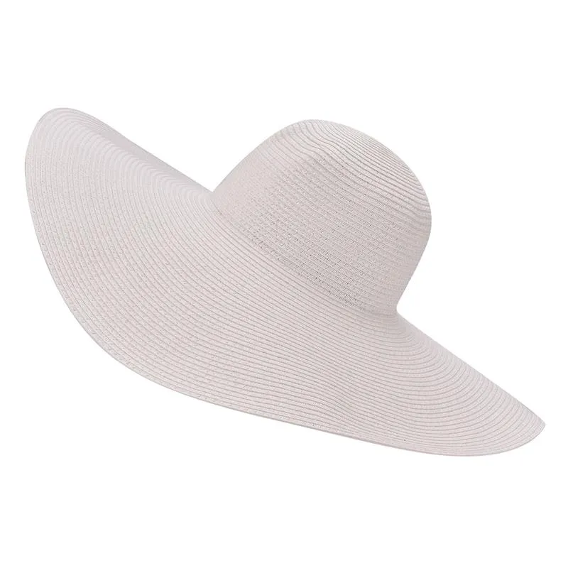 Extra Large Wide Brim Floppy Straw Sun Hat