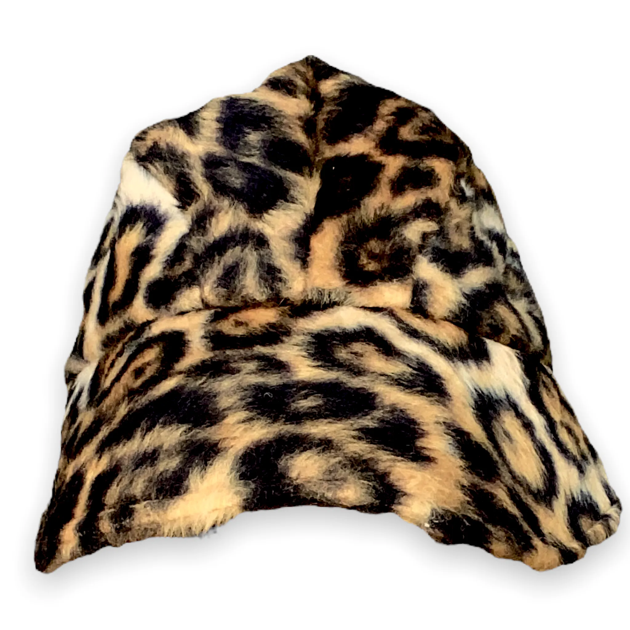 Faux Fur Leopard Visor