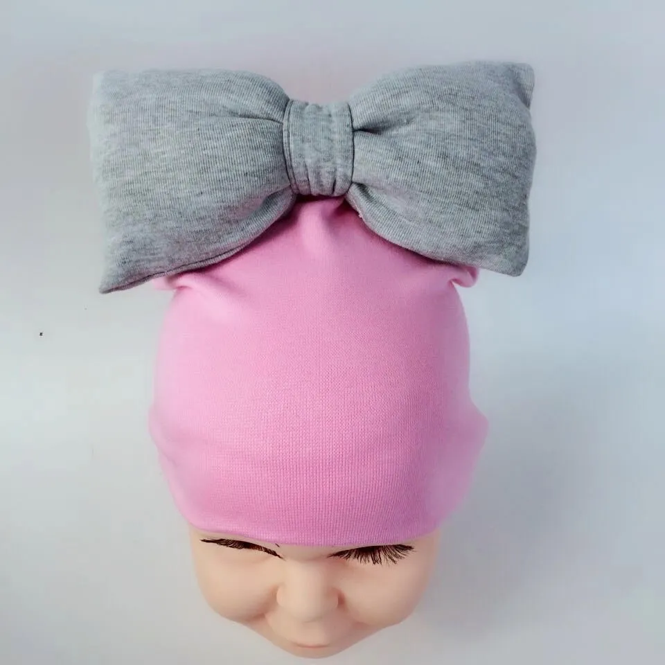 Girls Oversized Bow Beanie Hat   Scarf With Tassels - ONLY 5 LEFT !!!