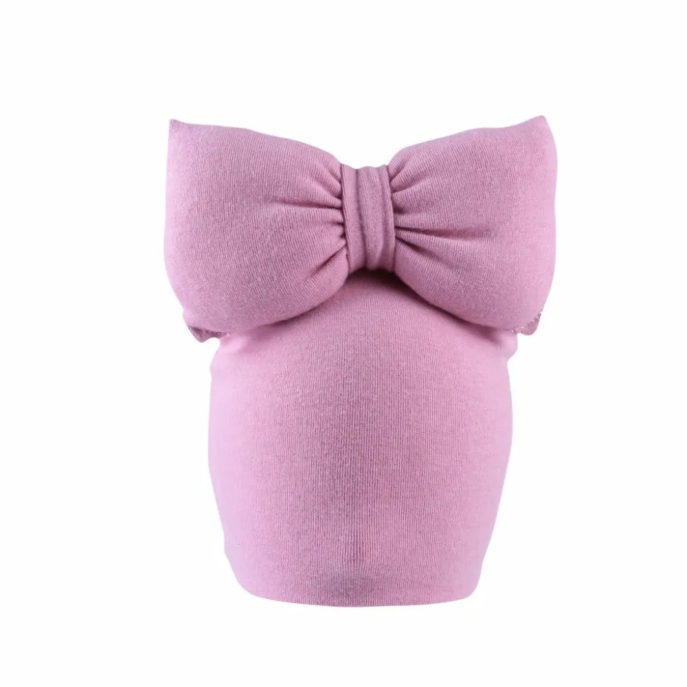 Girls Oversized Bow Beanie Hat   Scarf With Tassels - ONLY 5 LEFT !!!