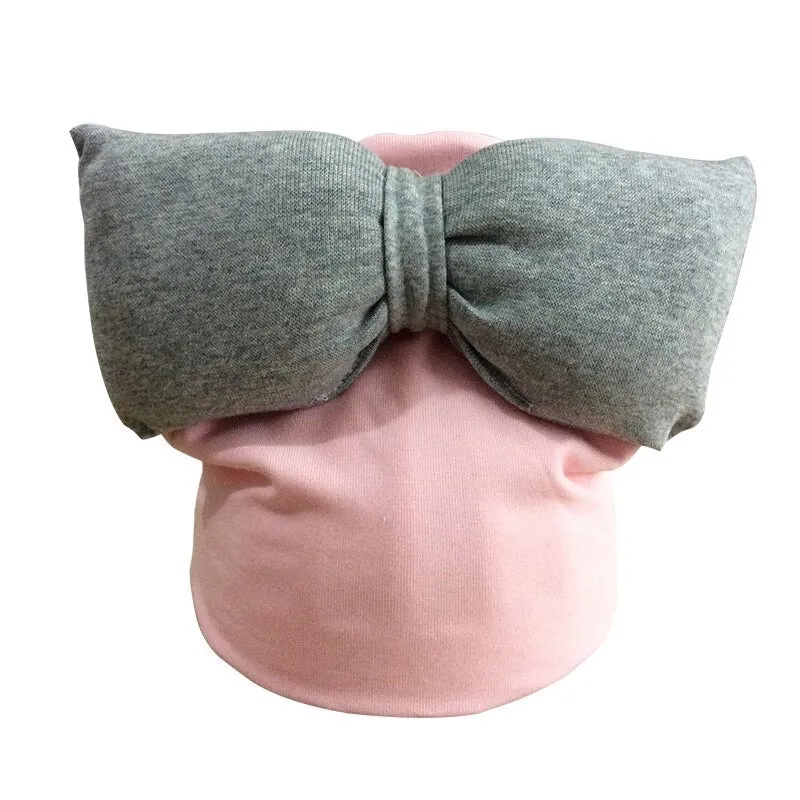 Girls Oversized Bow Beanie Hat   Scarf With Tassels - ONLY 5 LEFT !!!