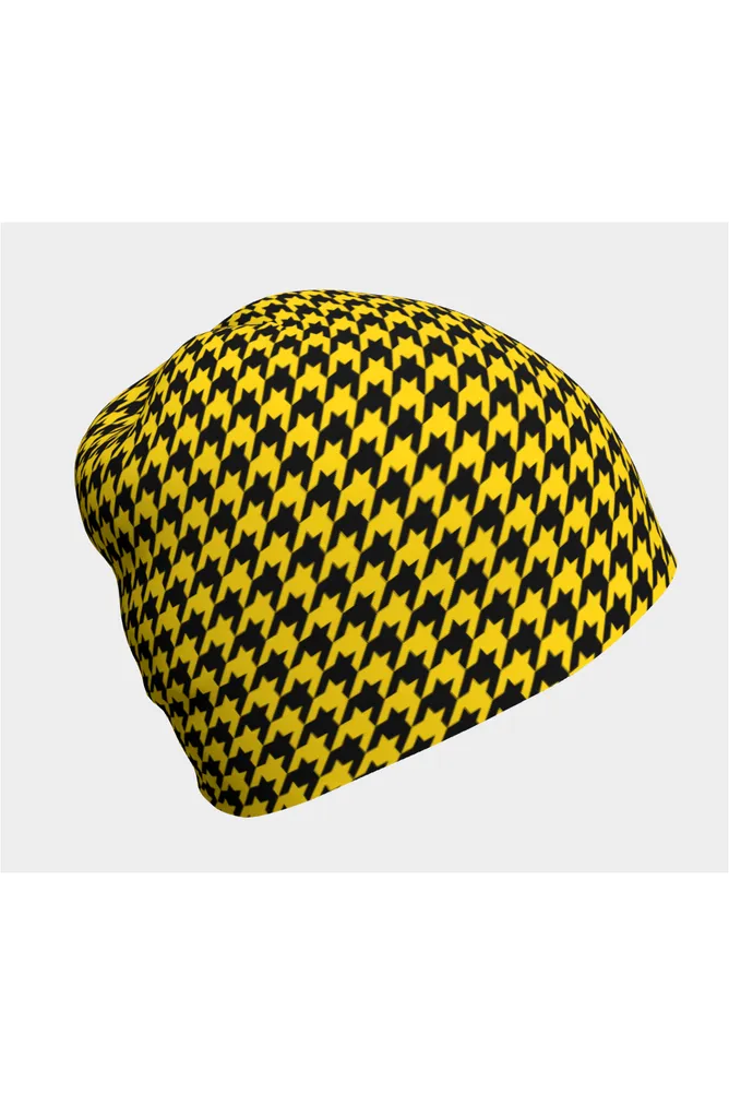 Honey Houndstooth Beanie