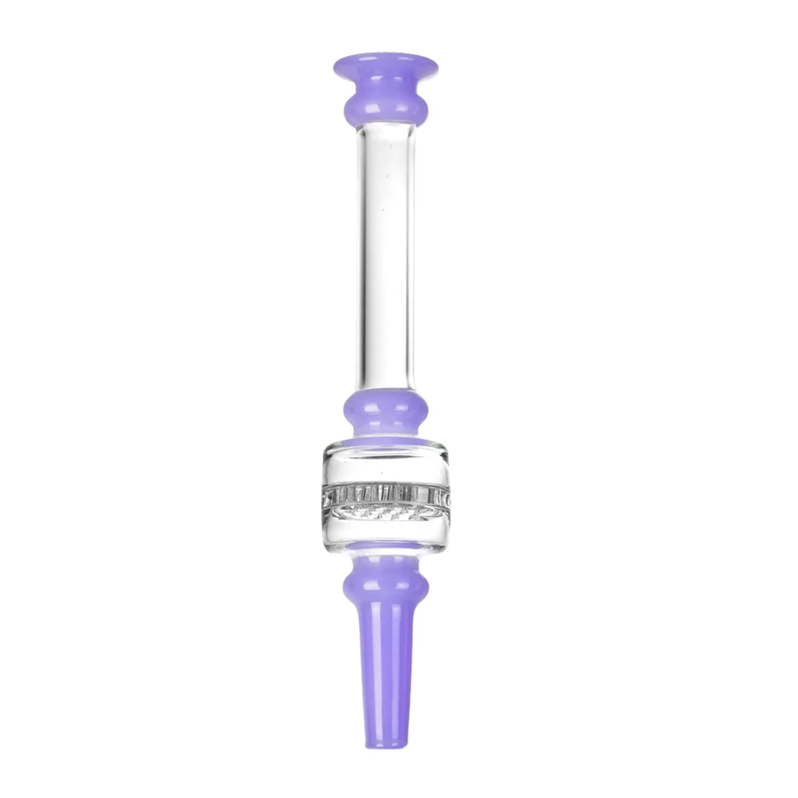 Honeycomb Mini Glass Nectar Collector with Color Accents