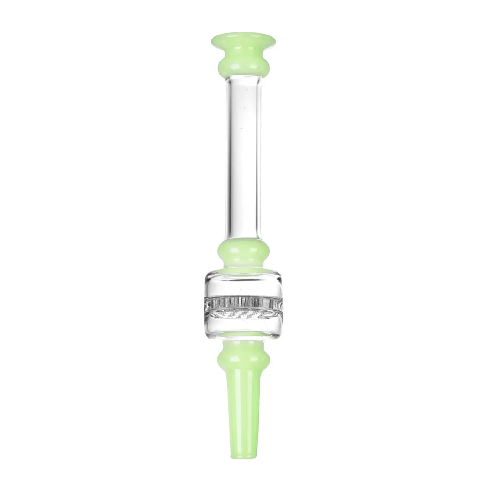 Honeycomb Mini Glass Nectar Collector with Color Accents