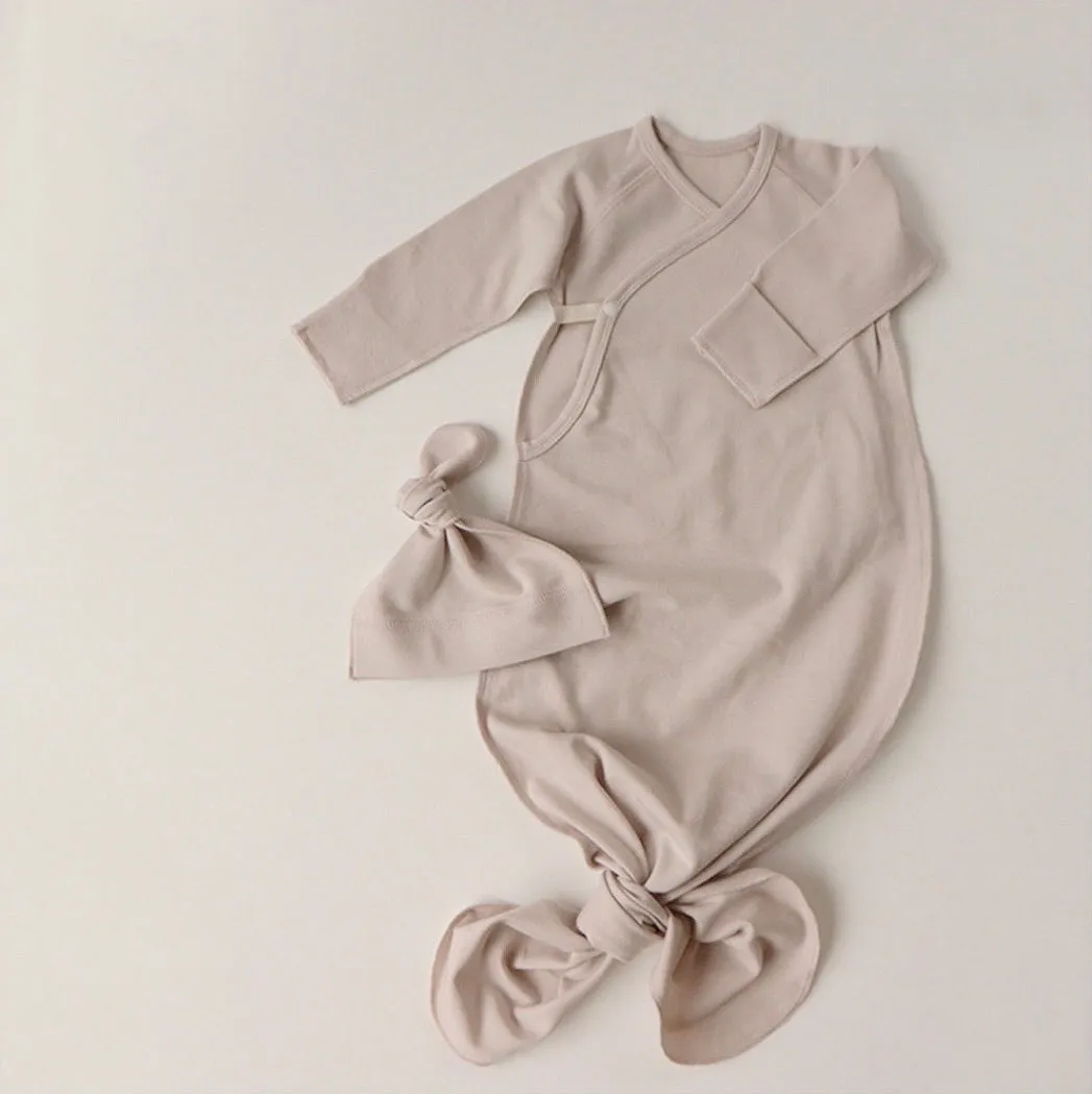 Jersey Kimono Newborn Gown Set