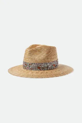 Joanna Short Brim Hat - Honey/White Floral