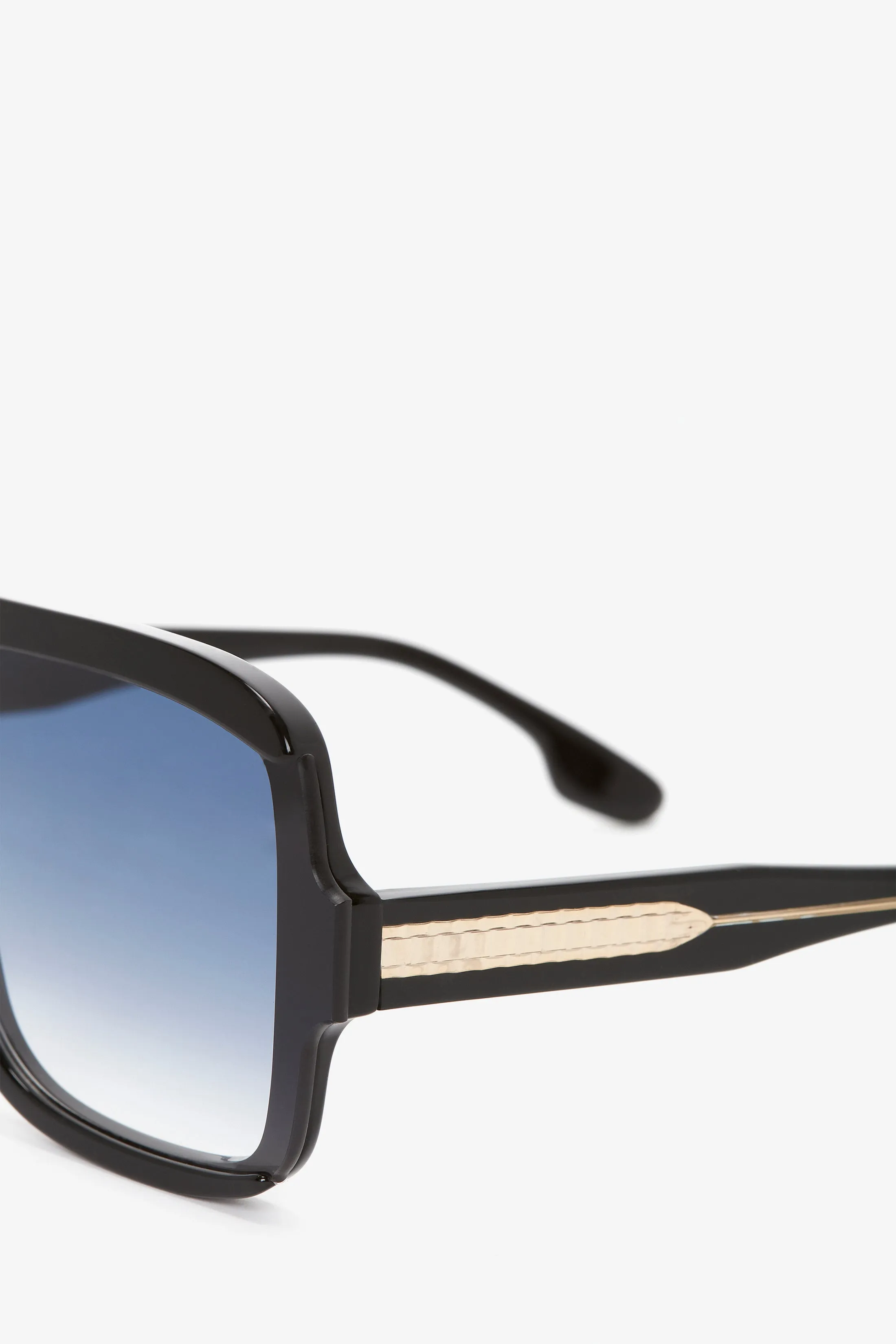 Layered Mask Sunglasses In Black Gradient