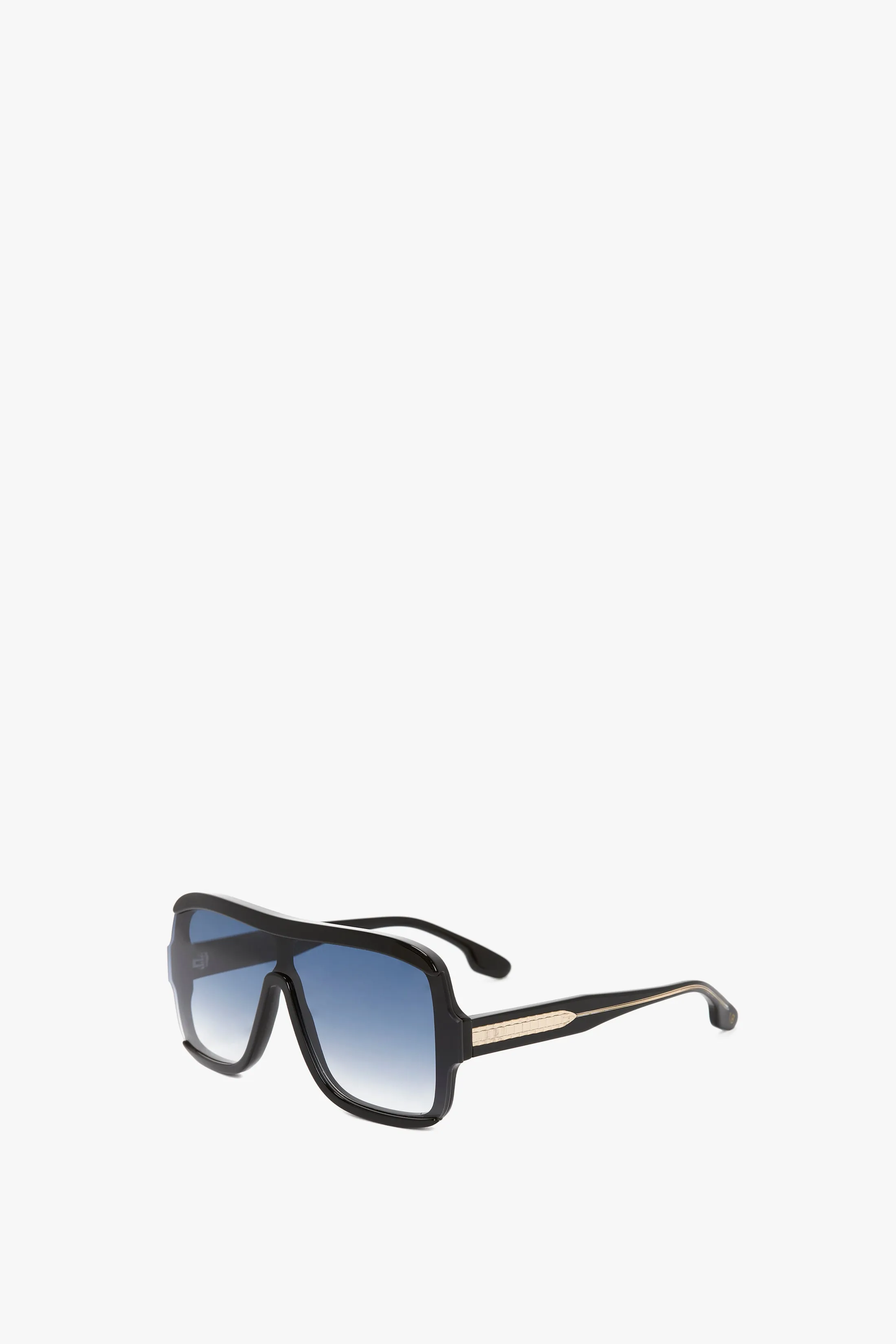 Layered Mask Sunglasses In Black Gradient