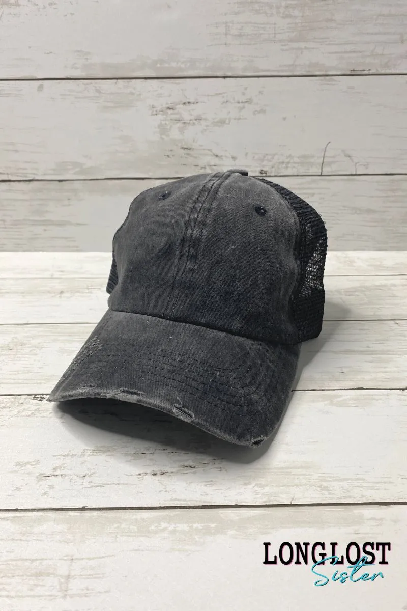 Mama Distressed Ball Cap