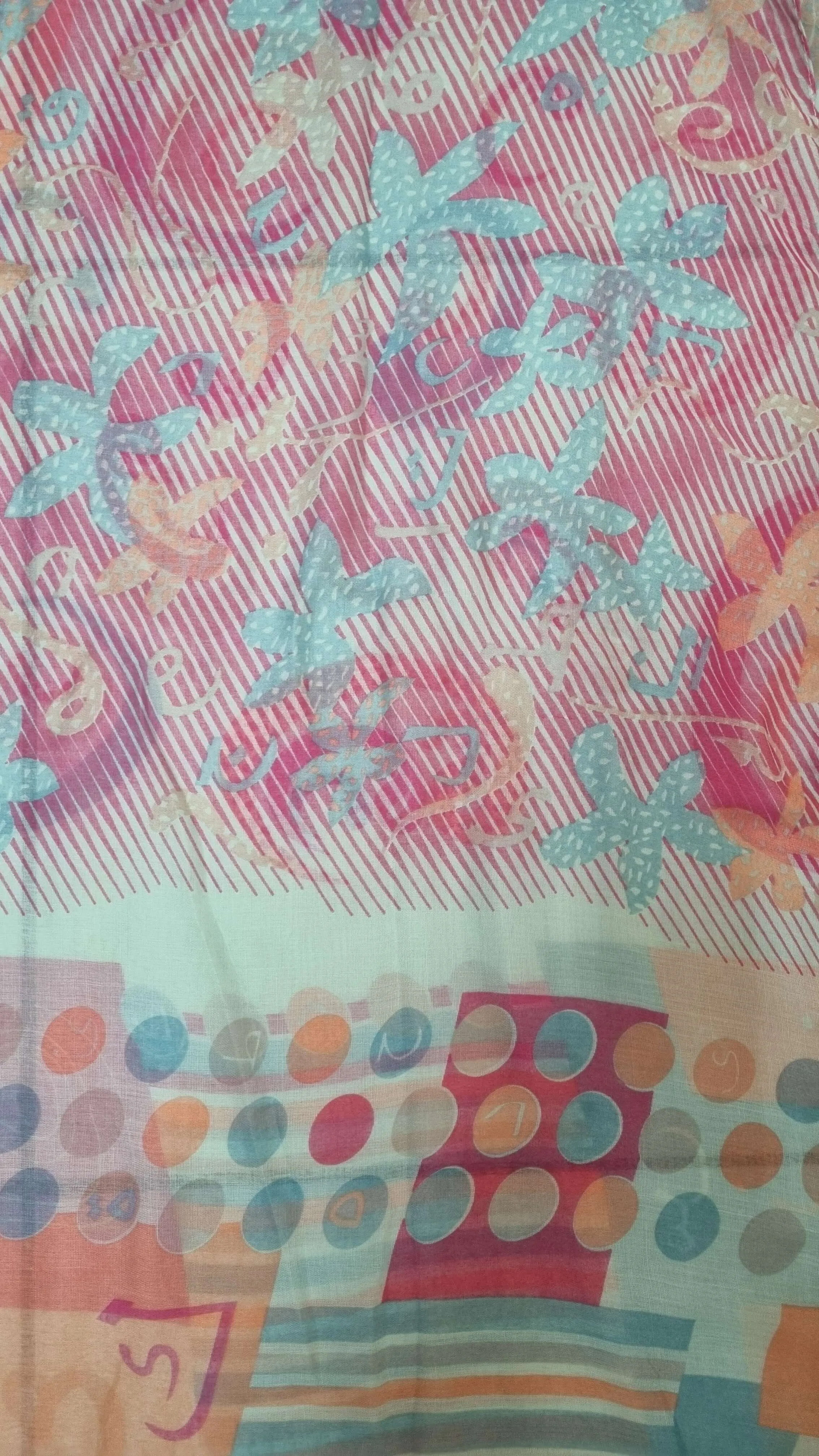 Mint Green Print Scarf SE019