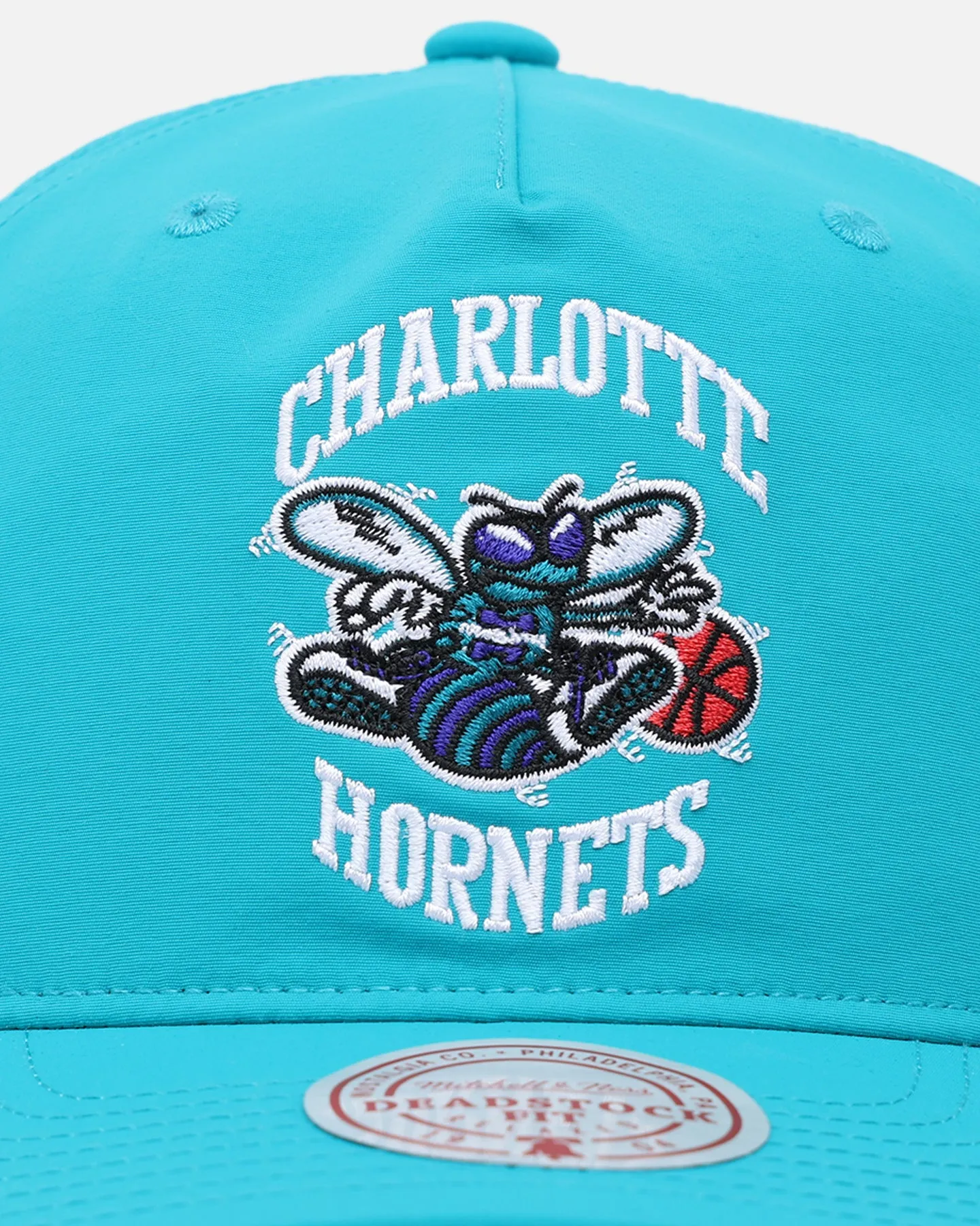 Mitchell & Ness Charlotte Hornets Retro Matte Nylon Origins Snapback Teal