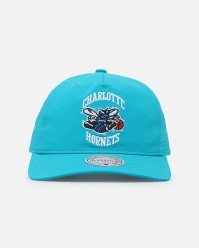 Mitchell & Ness Charlotte Hornets Retro Matte Nylon Origins Snapback Teal