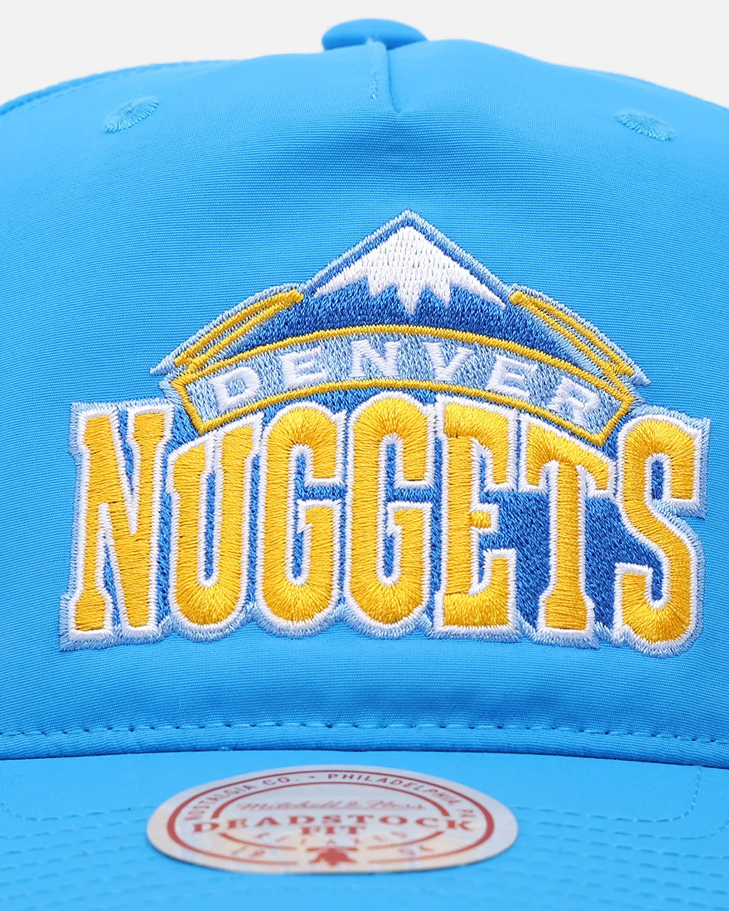 Mitchell & Ness Denver Nuggets Retro Matte Nylon Origins Snapback Blue