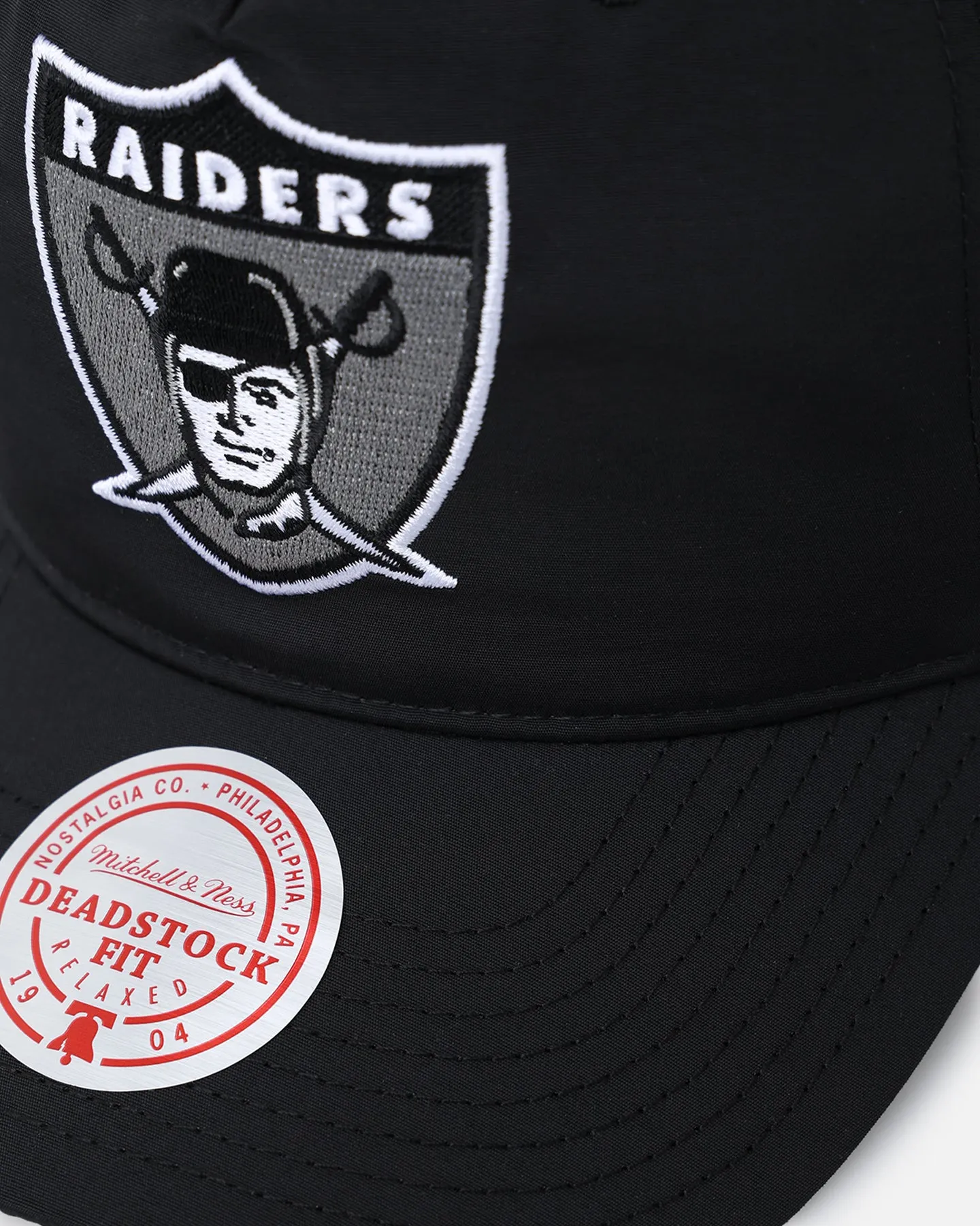 Mitchell & Ness Las Vegas Raiders Retro Matte Nylon Origins Snapback Black