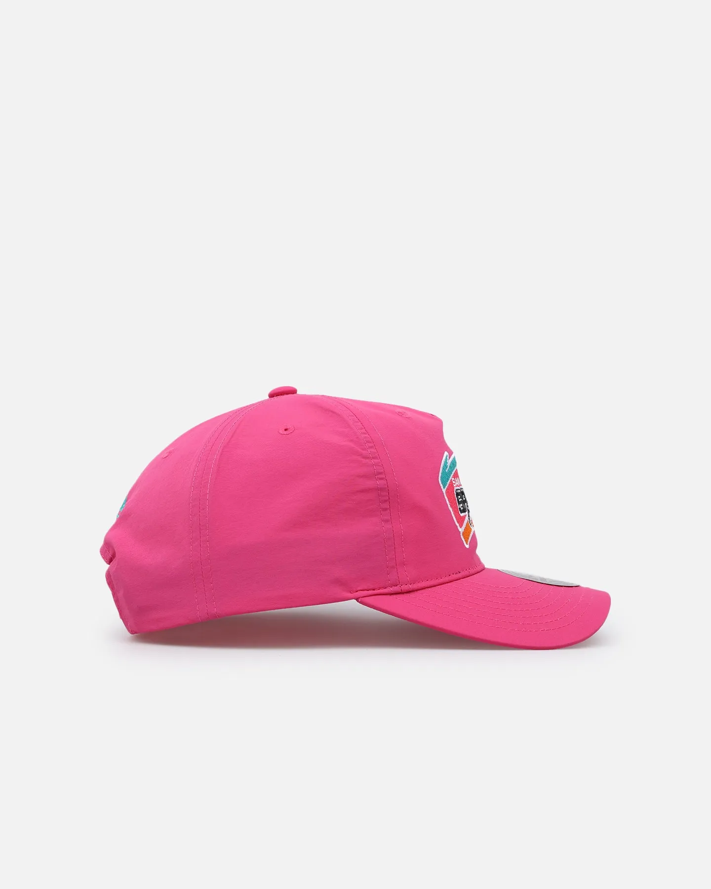 Mitchell & Ness San Antonio Spurs Retro Matte Nylon Origins Snapback Pink