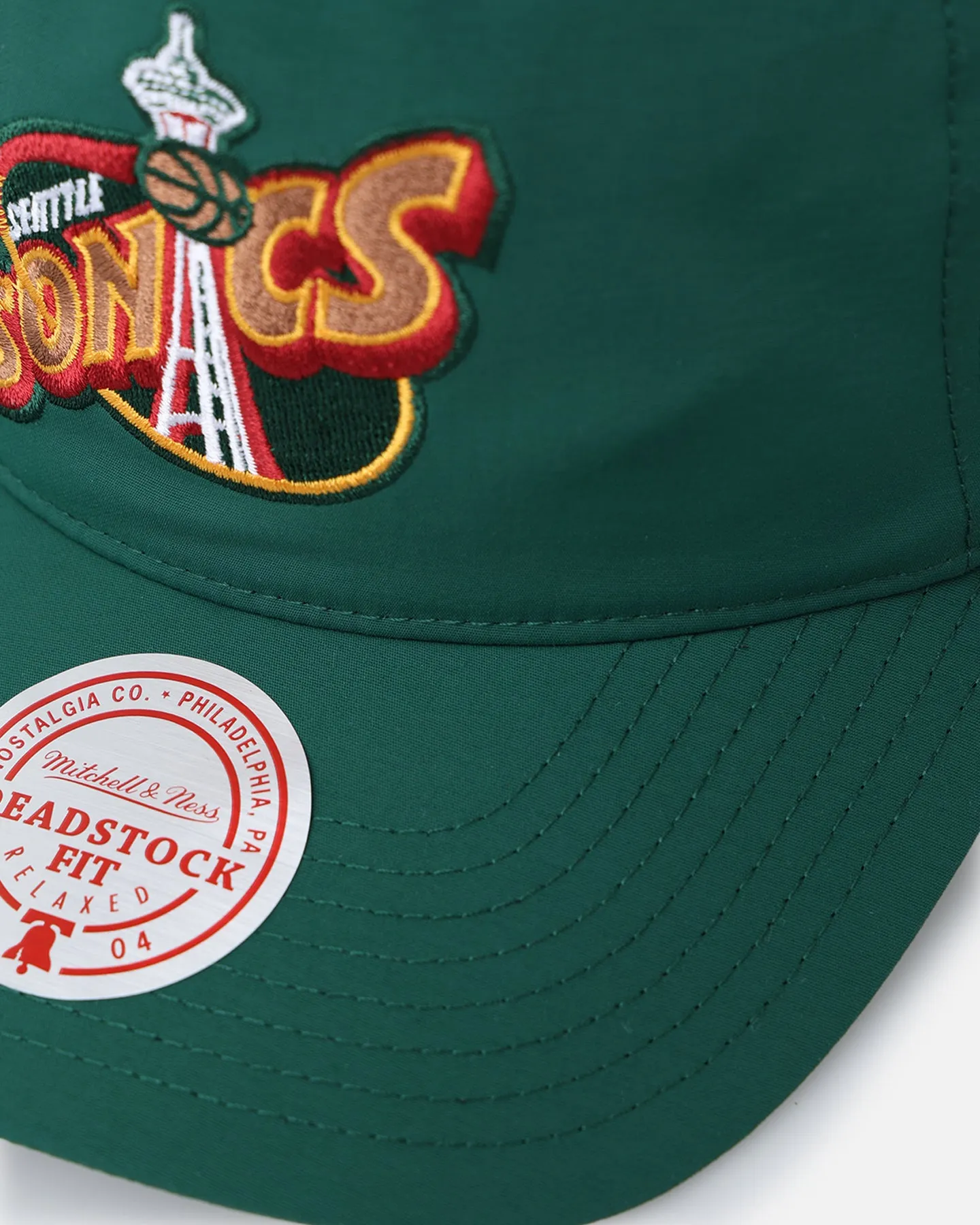 Mitchell & Ness Seattle SuperSonics Retro Matte Nylon Origins Snapback Green