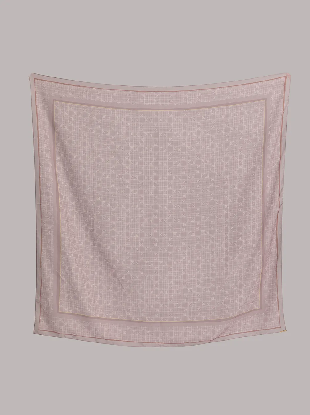 MONOGRAM SCARF MAUVE