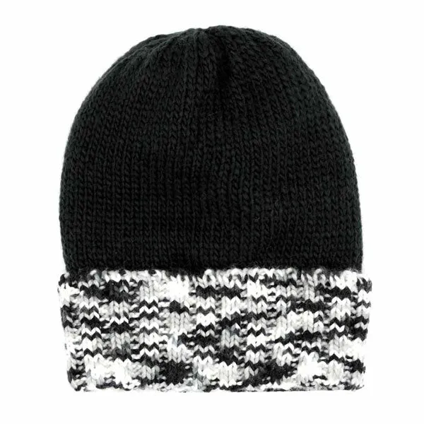 Multi Color Band Fleece Beanie Hats