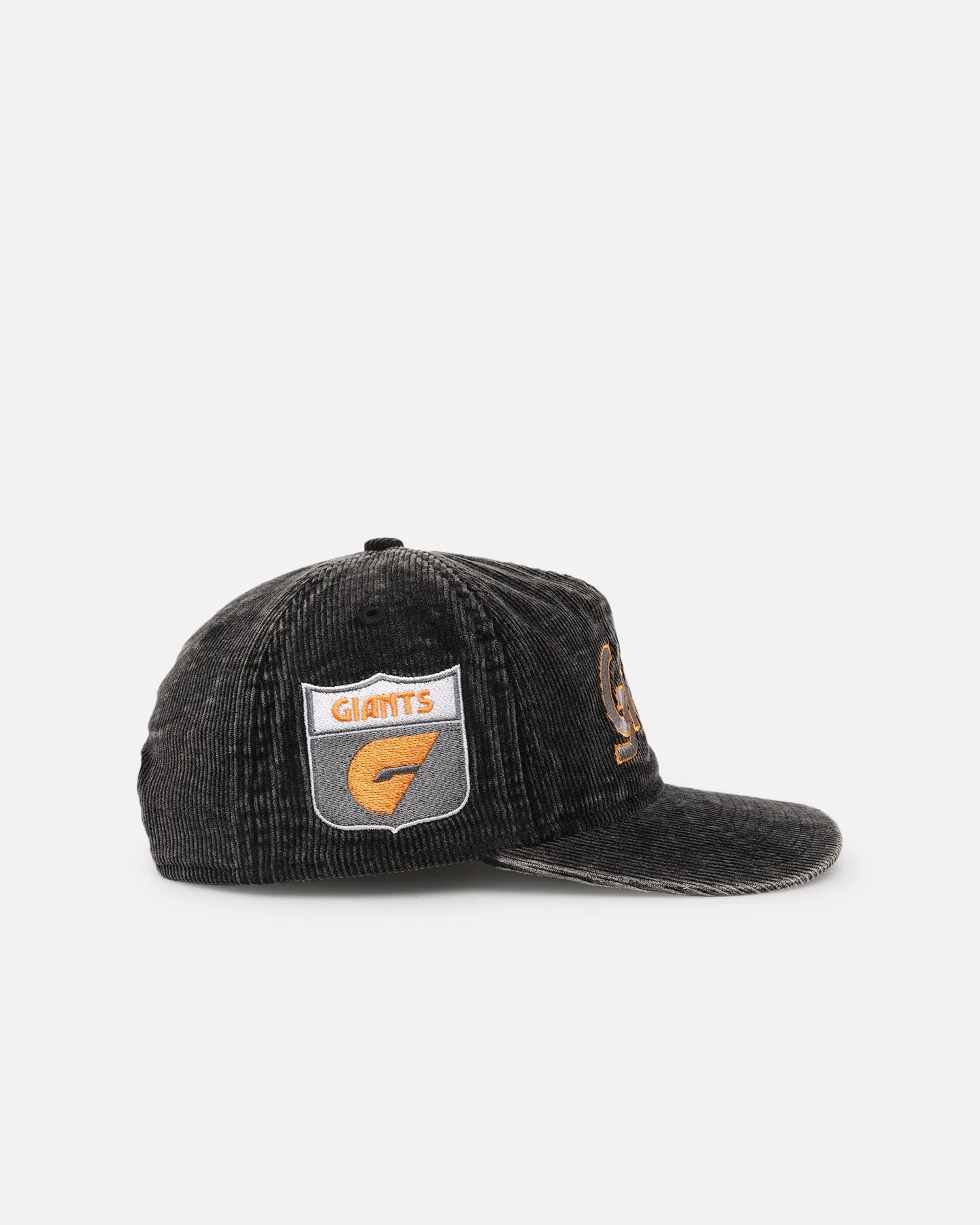 New Era GWS Giants 'Washed Corduroy' Pre-Curved Golfer Snapback Black/Kelly Green