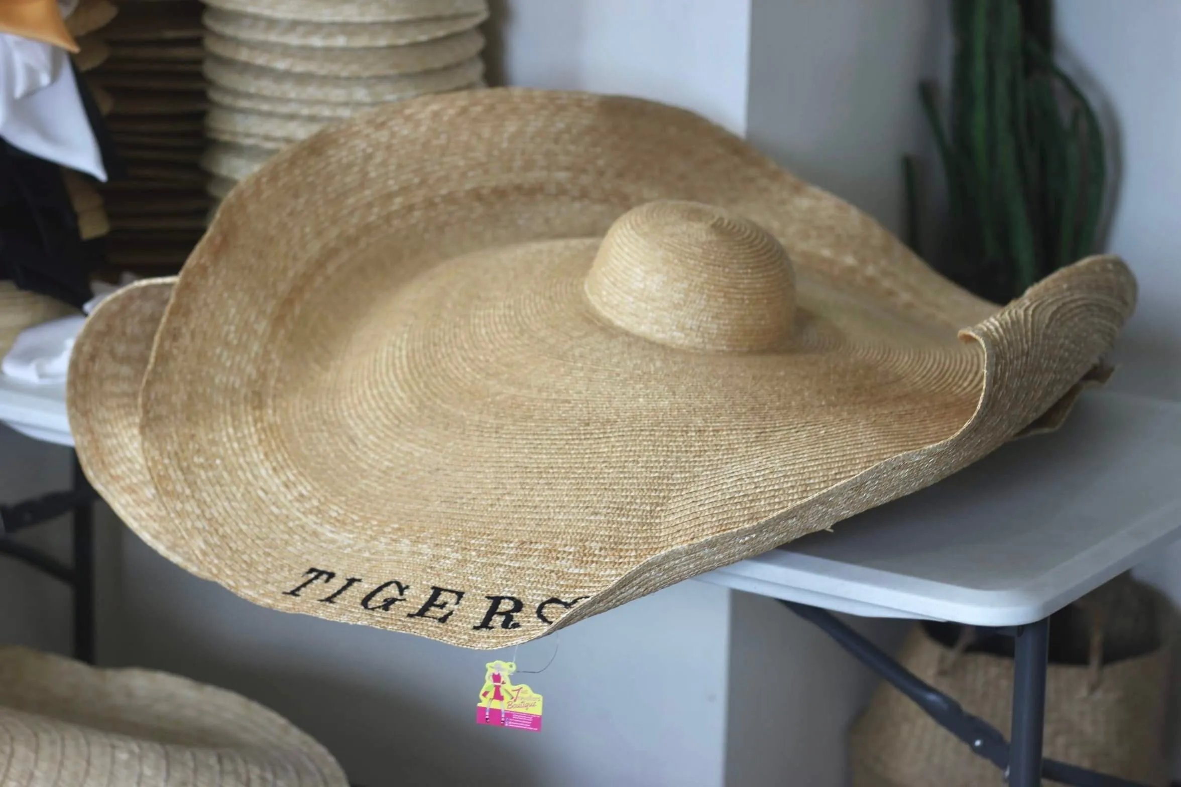 Oversized Wheat  Straw Hat