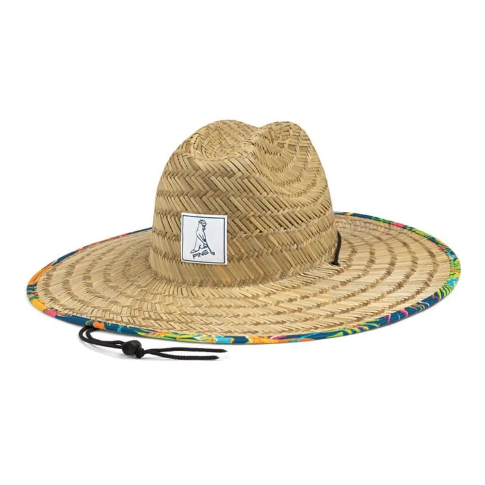 Ping Greenskeeper Paradiso Straw Bucket Golf Hat