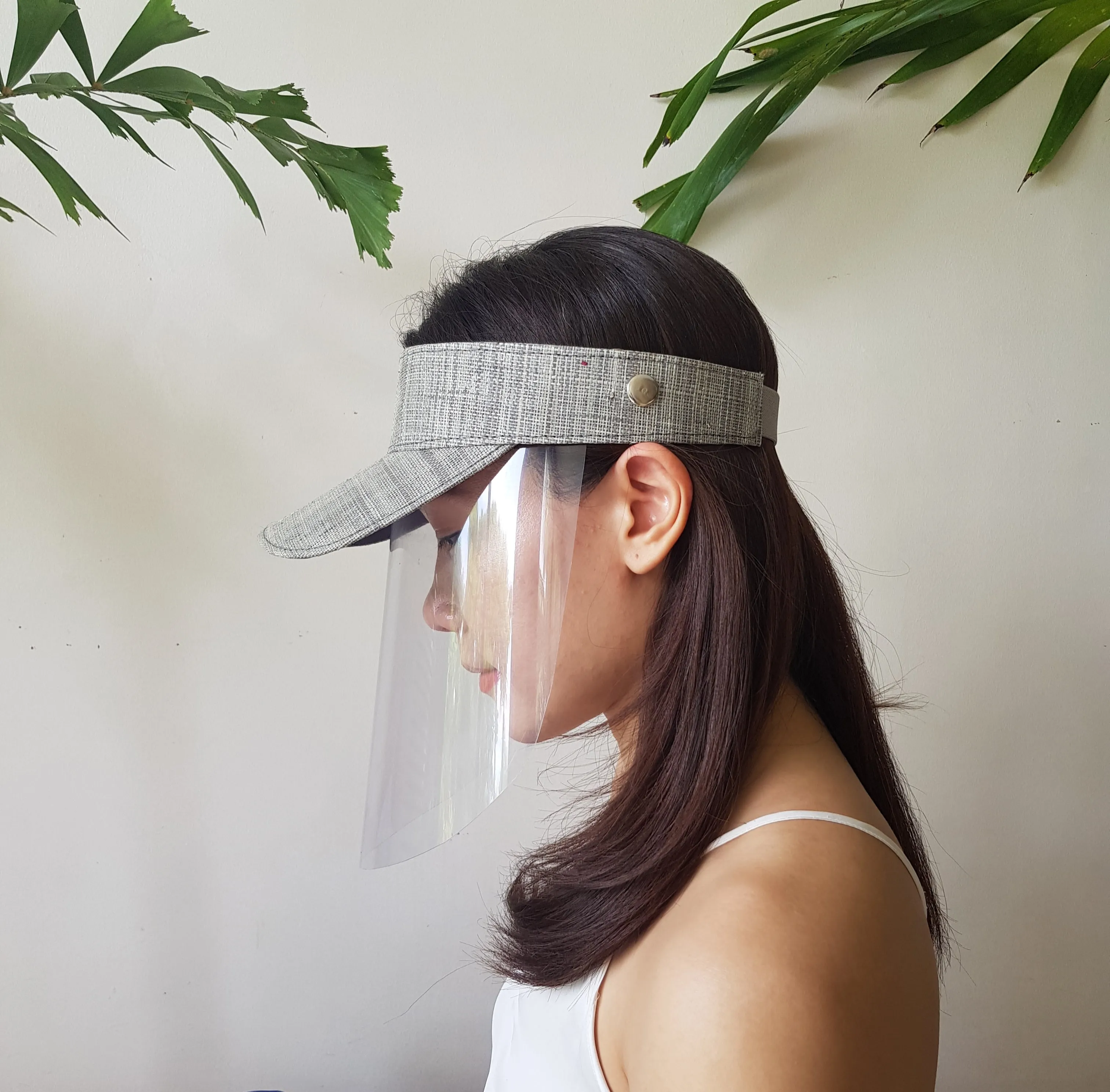 Raffia Visor   Face Shield (Gray)