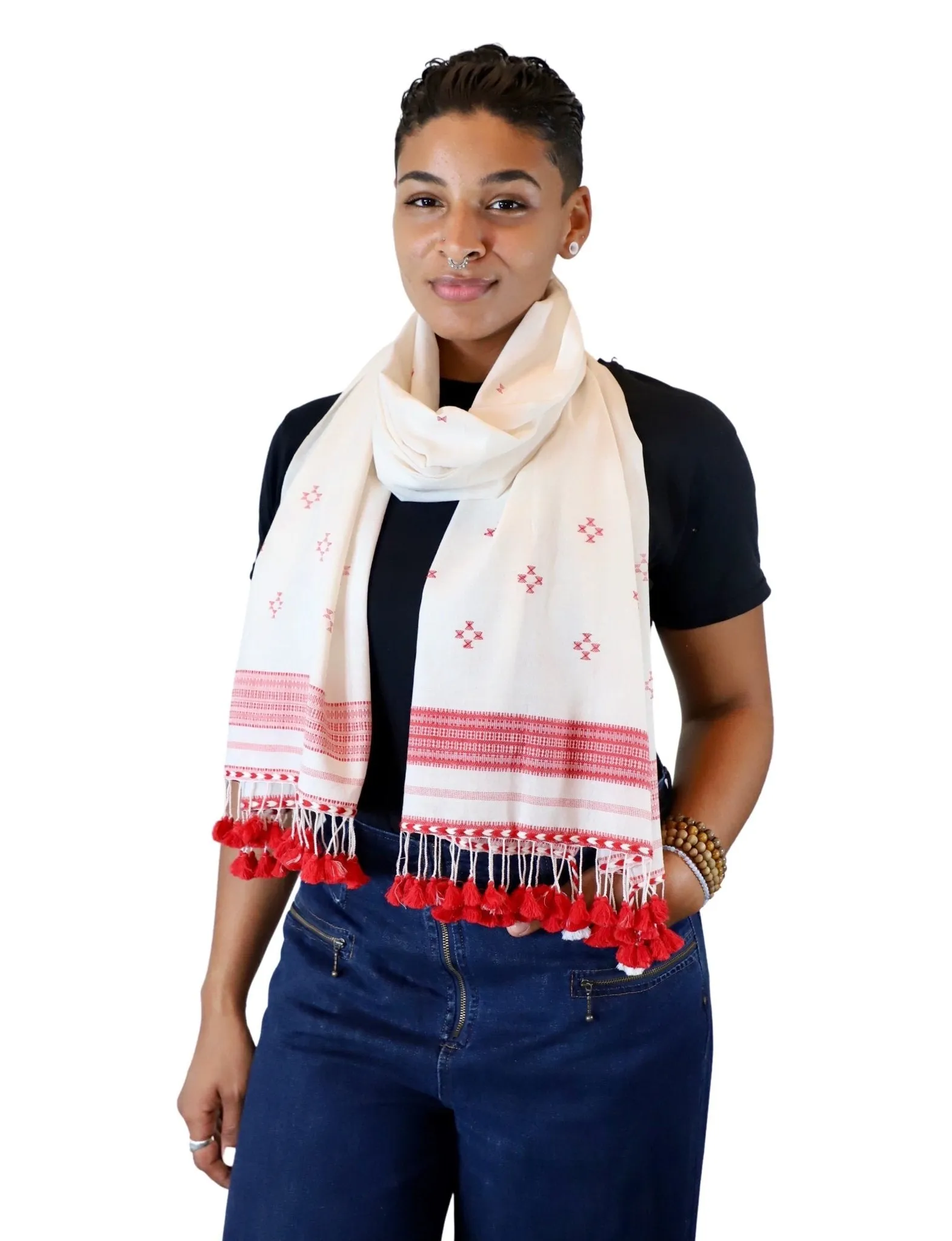 Red Kutch Scarf