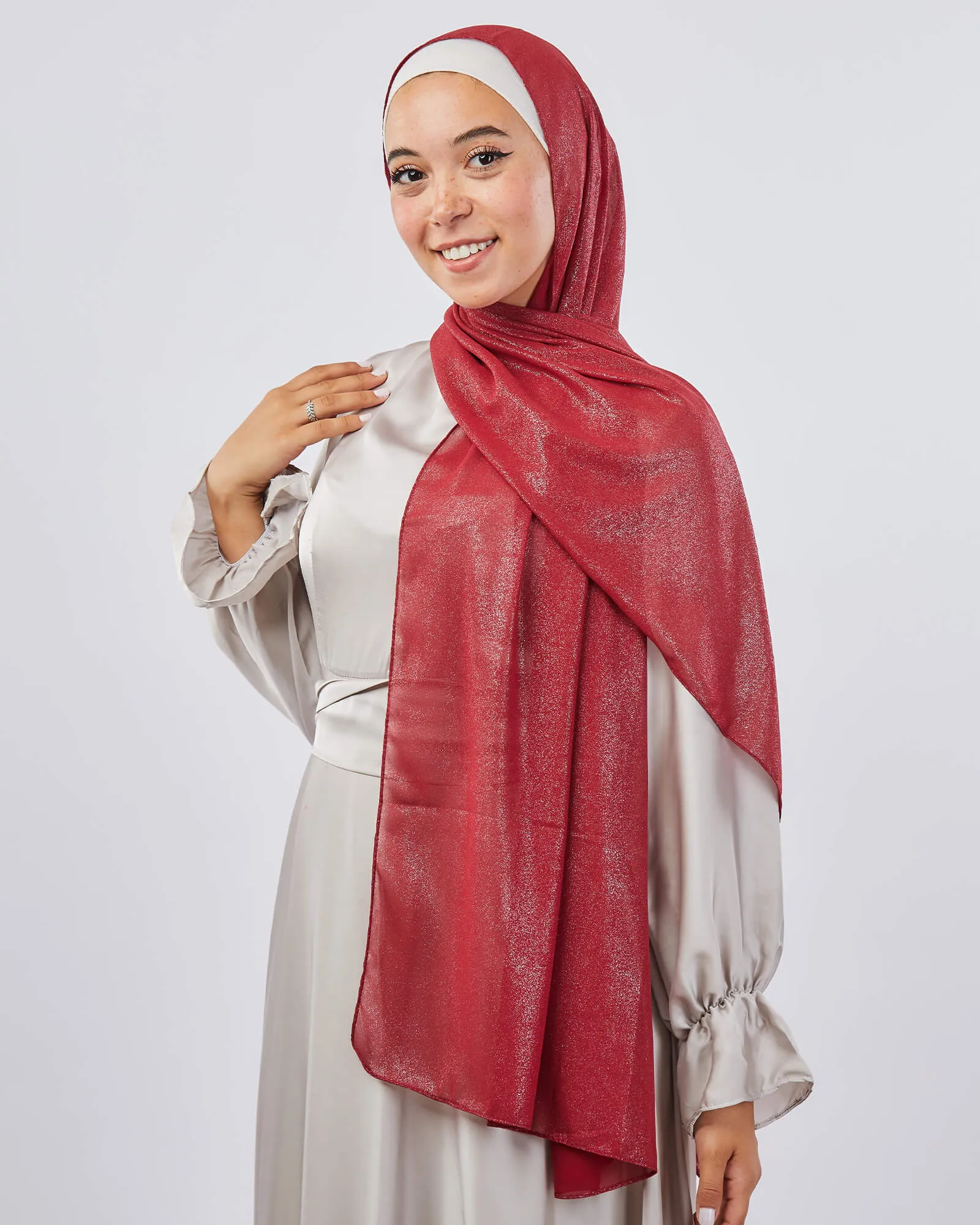 Shimmery Chiffon Scarf