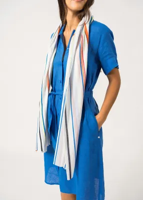 Transat Striped Scarf – cotton (RAYURE GRAPHIC)
