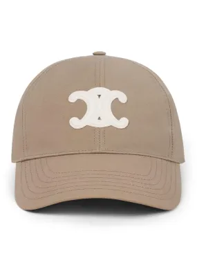 TRIOMPHE COTTON BASEBALL HAT GREIGE