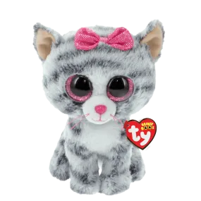 Ty Kiki the Grey Striped Cat Beanie Boo