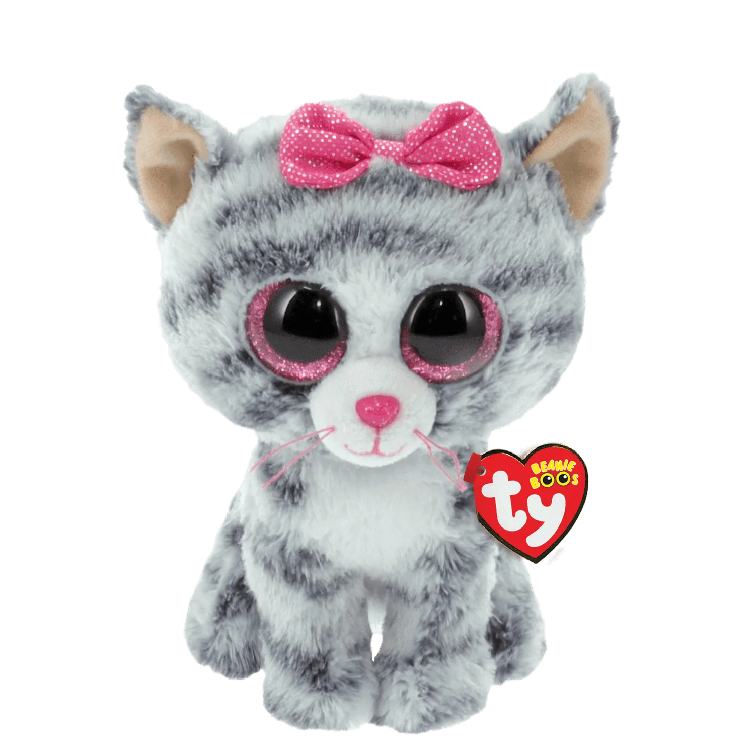 Ty Kiki the Grey Striped Cat Beanie Boo